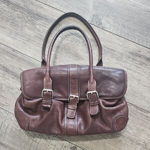 Fossil Vintage leather satchel shoulder/handbag